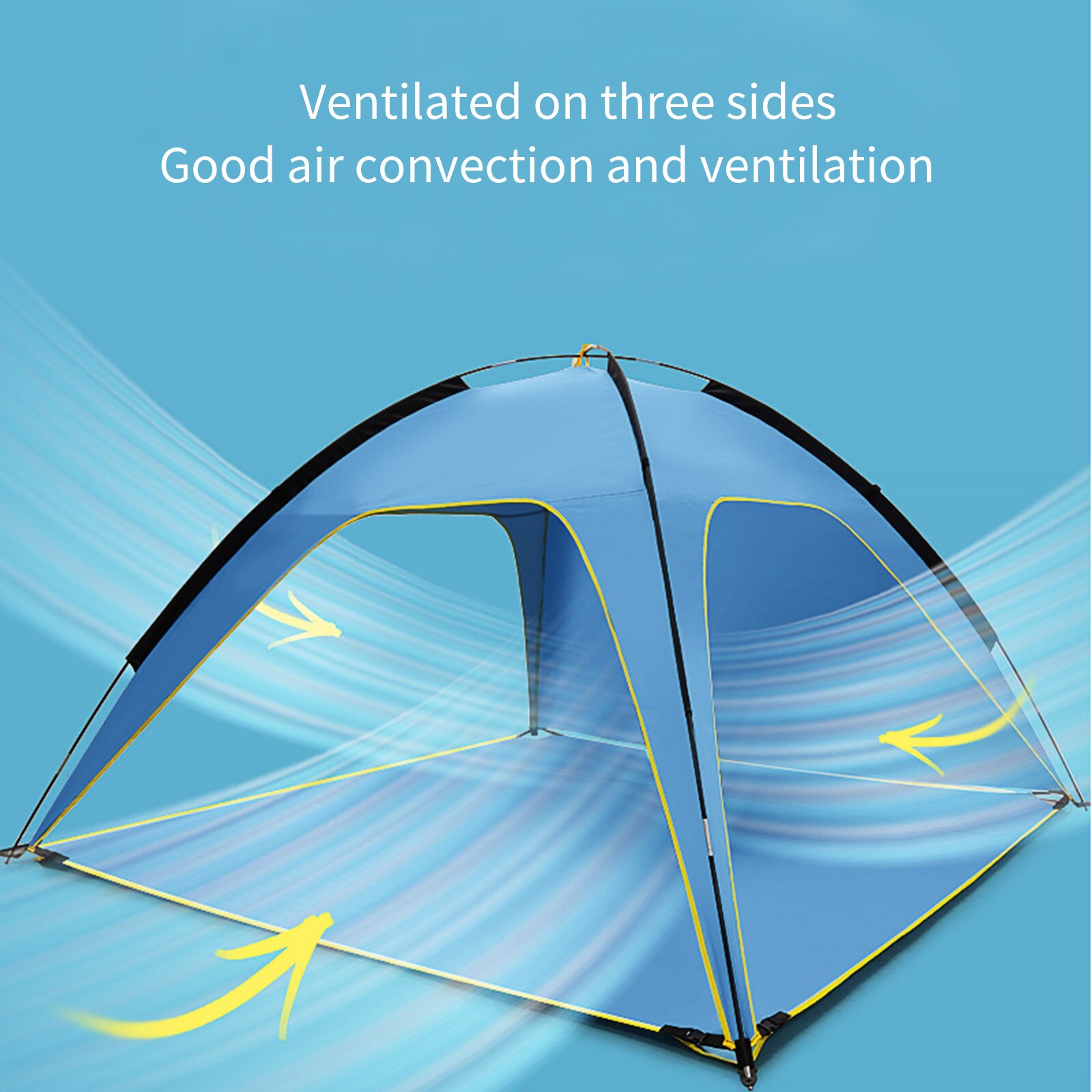 Cheap Goat Tents Beach Tent Automatic Open Ultralight Sun Shelter Camping Tents for Beach Playing Sun Shelter Travelling Hiking   